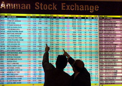 مؤشر بورصة عمان ينخفض 0.23 %