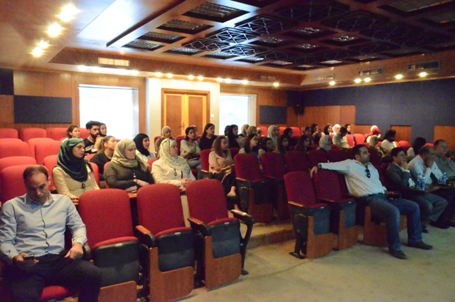 محاضرة  في جامعة عمان الأهلية بعنوان: تطوير مقياس لفحص السمع في الضجيج