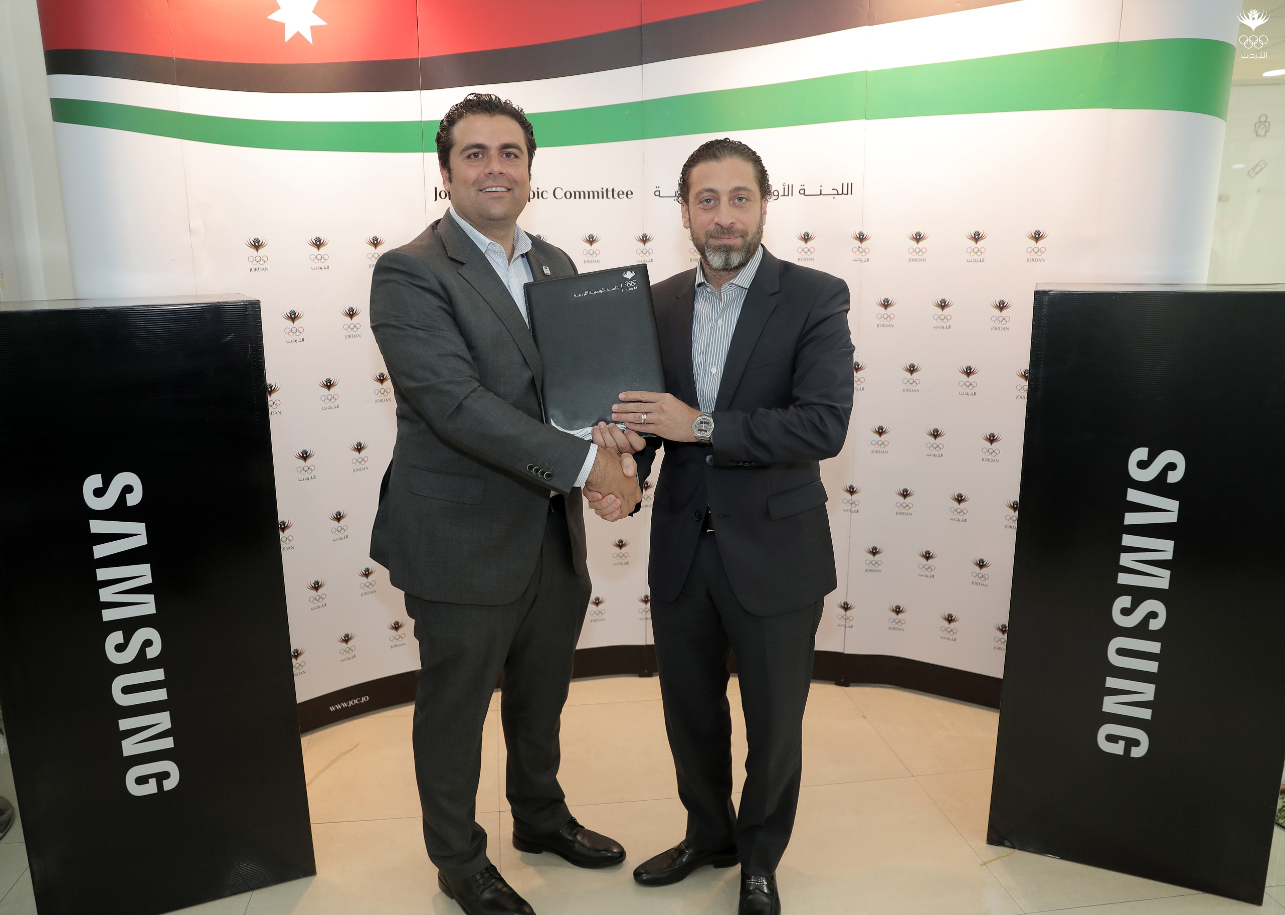سامسونج الكترونيكس المشرق العربي واللجنة الأولمبية الأردنية توقعان اتفاقية رعاية