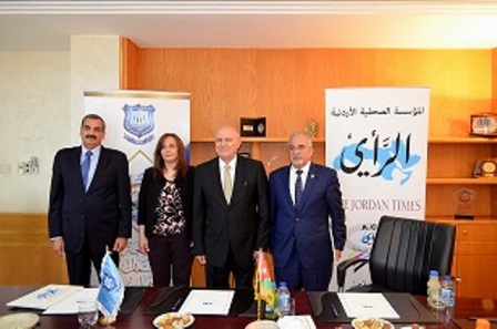 جامعة عمان الأهلية والرأي توقعان اتفاقية تعاون لتبادل الخبرات وعقد دورات تدريبية