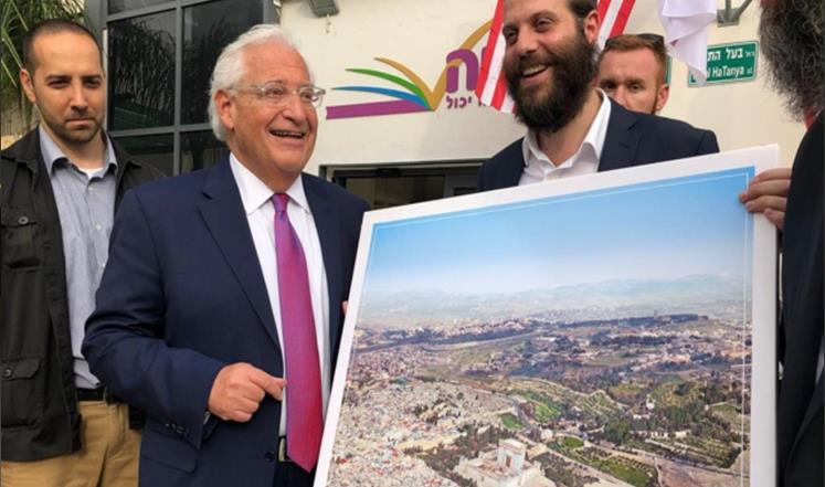 سفير أميركا في إسرائيل يعلق بعد جدل صورة القدس المزورة