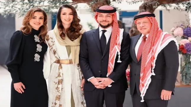 المستشار المهندس عطا المراعبة وعائلته يهنئون جلالة الملك بمناسبة زفاف الامير الحسين