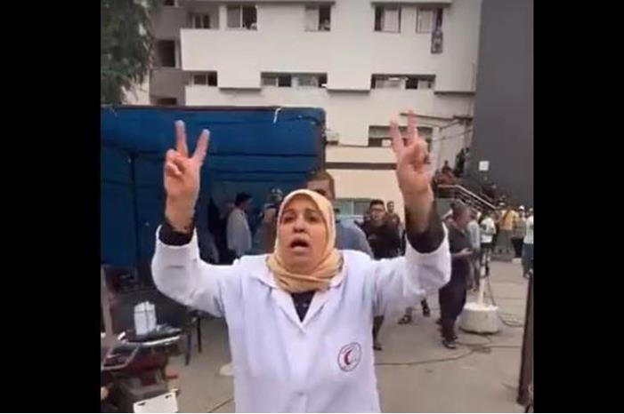 فيديو تقشعر له الأبدان : ممرضة فلسطينية تتلقى نبأ استشهاد زوجها علــى الهواء