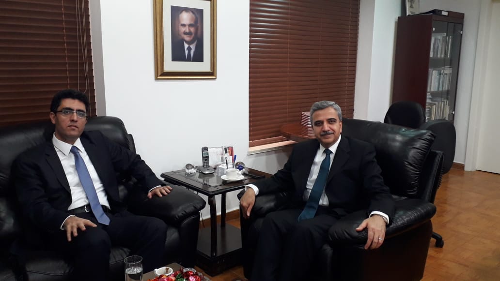 الأمين العام لمنتدى الفكر العربي يستقبل السيد كورشاد ماهمات منسق الوكالة التركية للتعاون والتنسيق في عمان