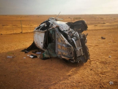 بالصور والاسماء ... وفاة 3 أردنيين إثر حادث سير داخل الأراضي السعودية