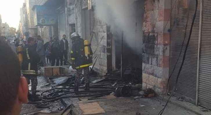 الامن يكشف ملابسات حريق محلين تجاريين في اربد و يلقي القبض على مُفتعل الحريق