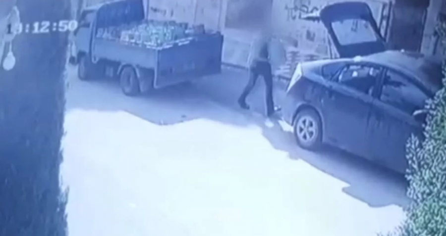 شاهد بالفيديو .. القبض على سارق اسطوانات الغاز شرق العاصمة عمّان