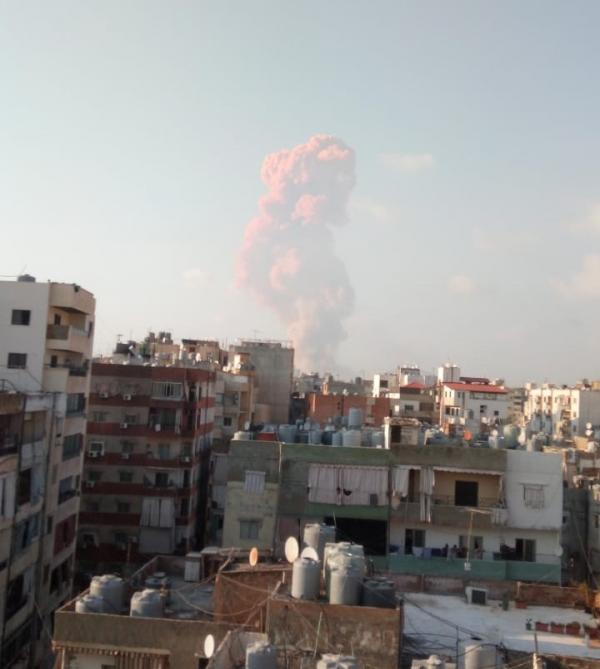 انفجار قرب مقر اقامة سعد الحريري في العاصمة اللبنانية بيروت