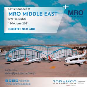 《جورامكو》 تعلن عن مشاركتها في مؤتمر ومعرض الشرق الأوسط لصيانة الطائرات MRO ME 2021