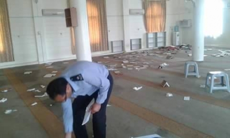البحث الجنائي وشرطة اربد يكشفون ملابسات العبث بأحد المساجد في محافظة اربد