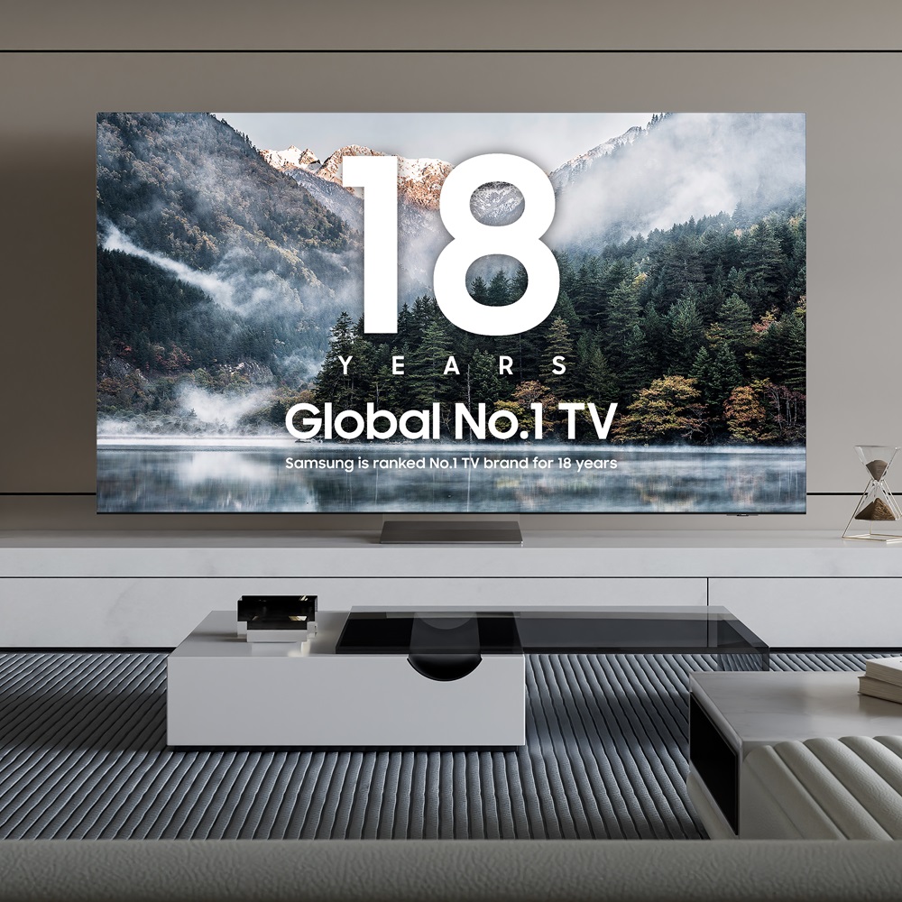 سامسونج تحافظ على ريادتها لسوق أجهزة التلفاز العالمية للعام 18 على التوالي