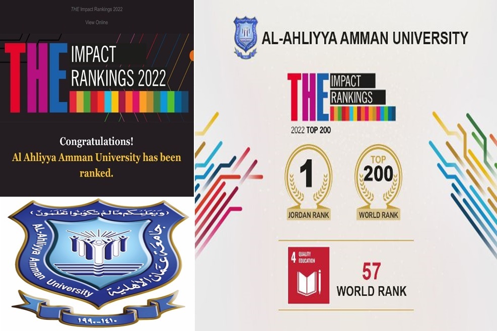 مجلس أمناء 《عمان الاهلية 》يهنىء رئيس الجامعة وأسرتها بمناسبة فوزها بالمرتبة الاولى على الجامعات الاردنية بتصنيف التايمز 2022